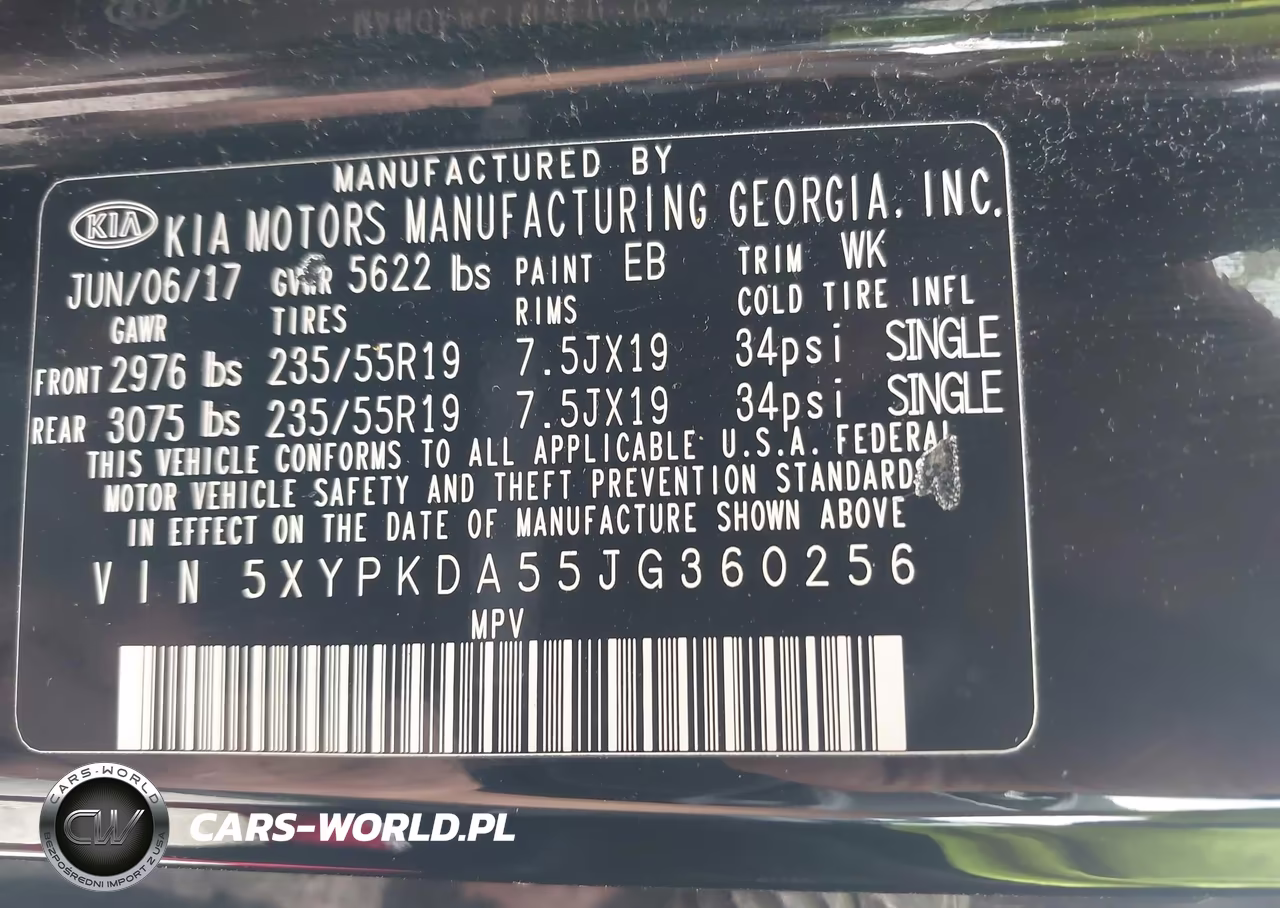 2018 Kia Sorento Sx VIN:5XYPKDA55JG360256 - 9