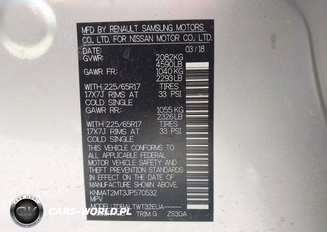 2018 Nissan Rogue Sv VIN:KNMAT2MT3JP570532 - 9