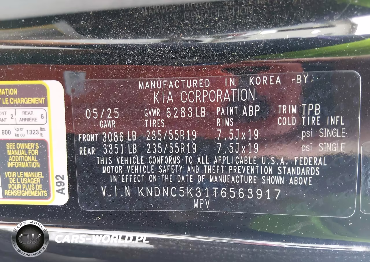 2026 Kia Carnival Mpv Ex VIN:KNDNC5K31T6563917 - 9