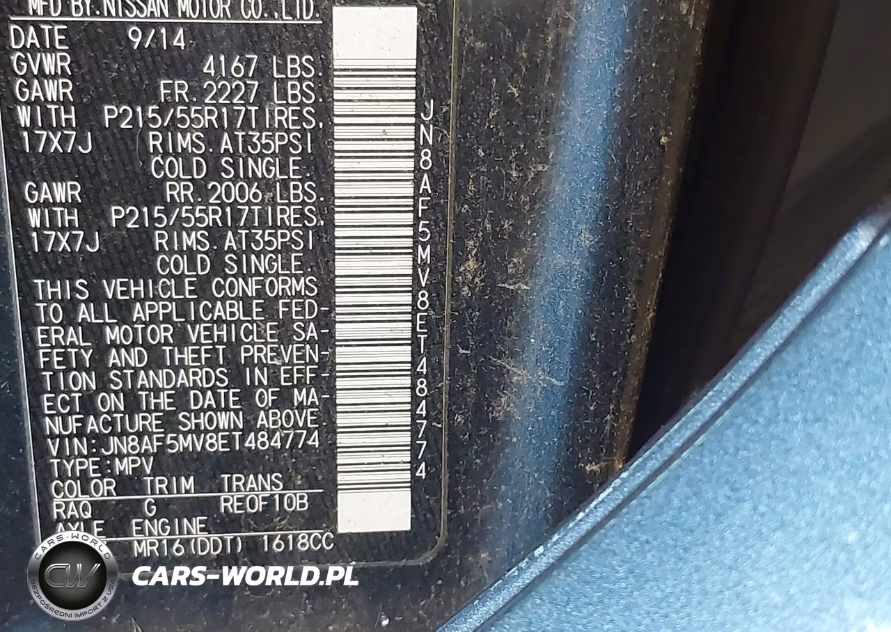 2014 Nissan Juke Sv VIN:JN8AF5MV8ET484774 - 9