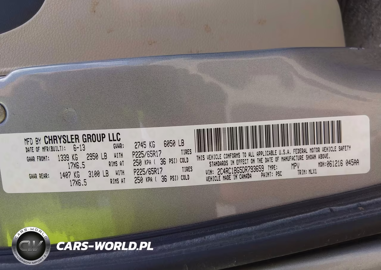 2013 Chrysler Town & Country Touring VIN:2C4RC1BG5DR793659 - 9