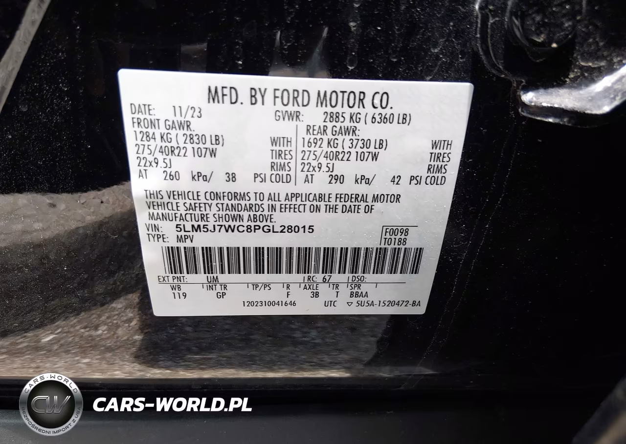 2023 Lincoln Aviator Reserve VIN:5LM5J7WC8PGL28015 - 9