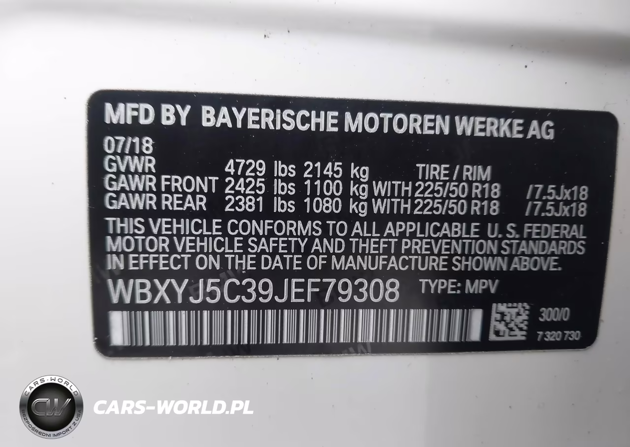 2018 BMW X2 xDrive28I VIN:WBXYJ5C39JEF79308 - 9