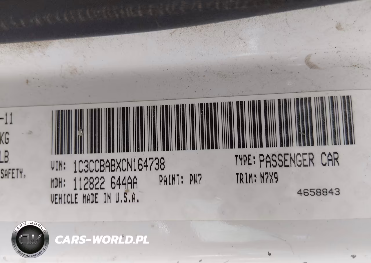 2012 Chrysler 200 Lx VIN:1C3CCBABXCN164738 - 9