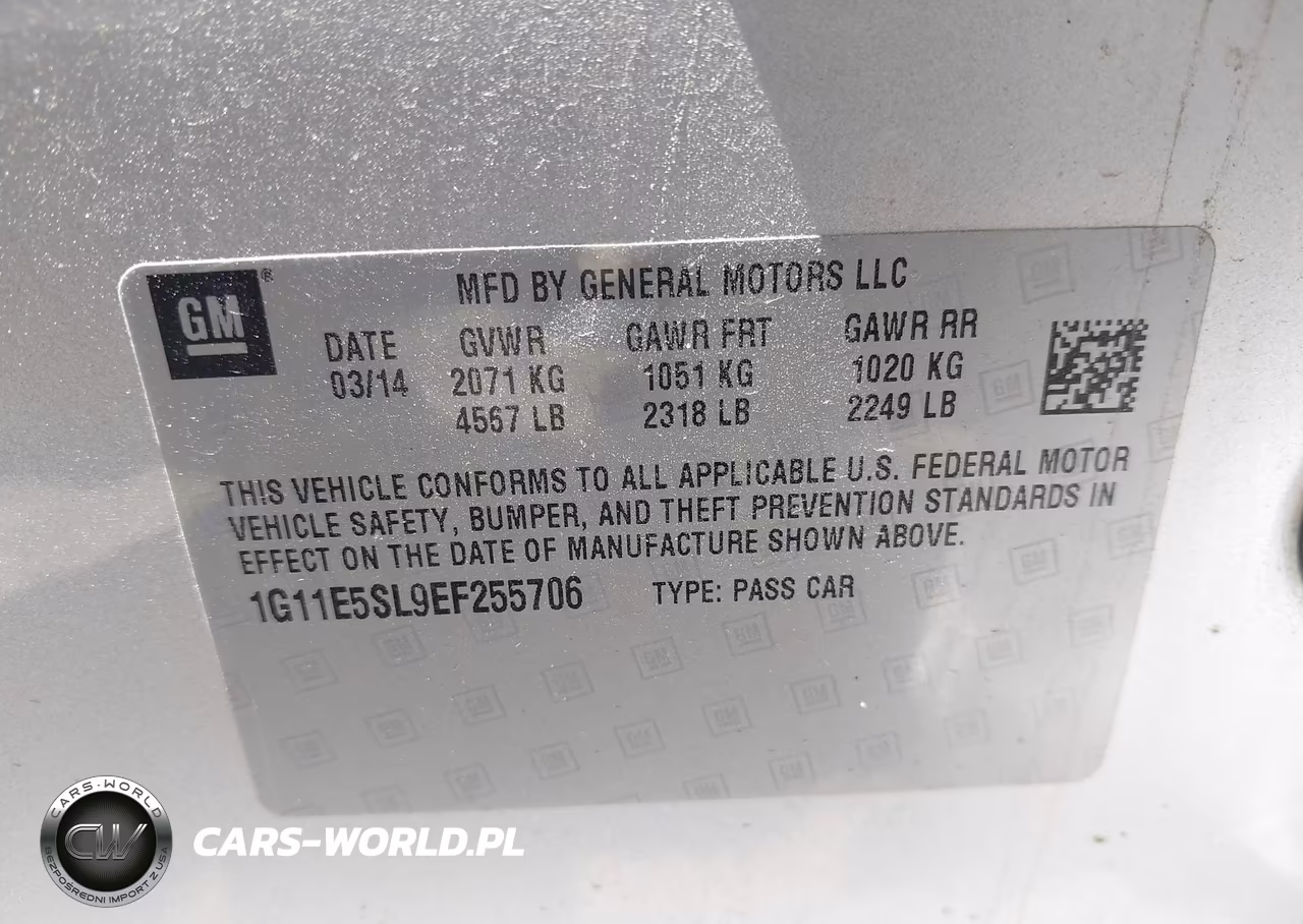 2014 Chevrolet Malibu 2Lt VIN:1G11E5SL9EF255706 - 9