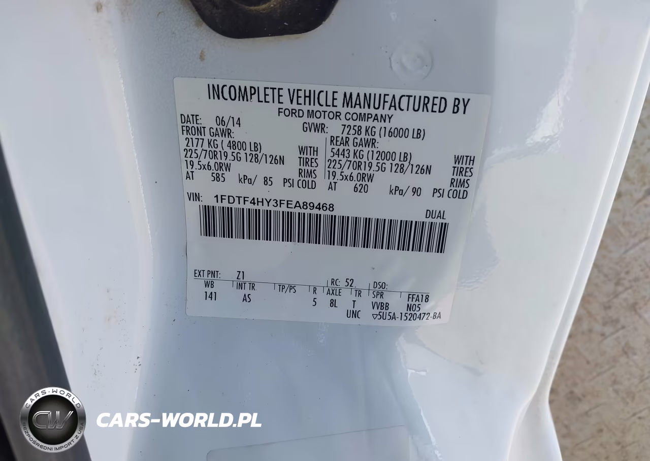 2015 Ford F-450 Chassis VIN:1FDTF4HY3FEA89468 - 9