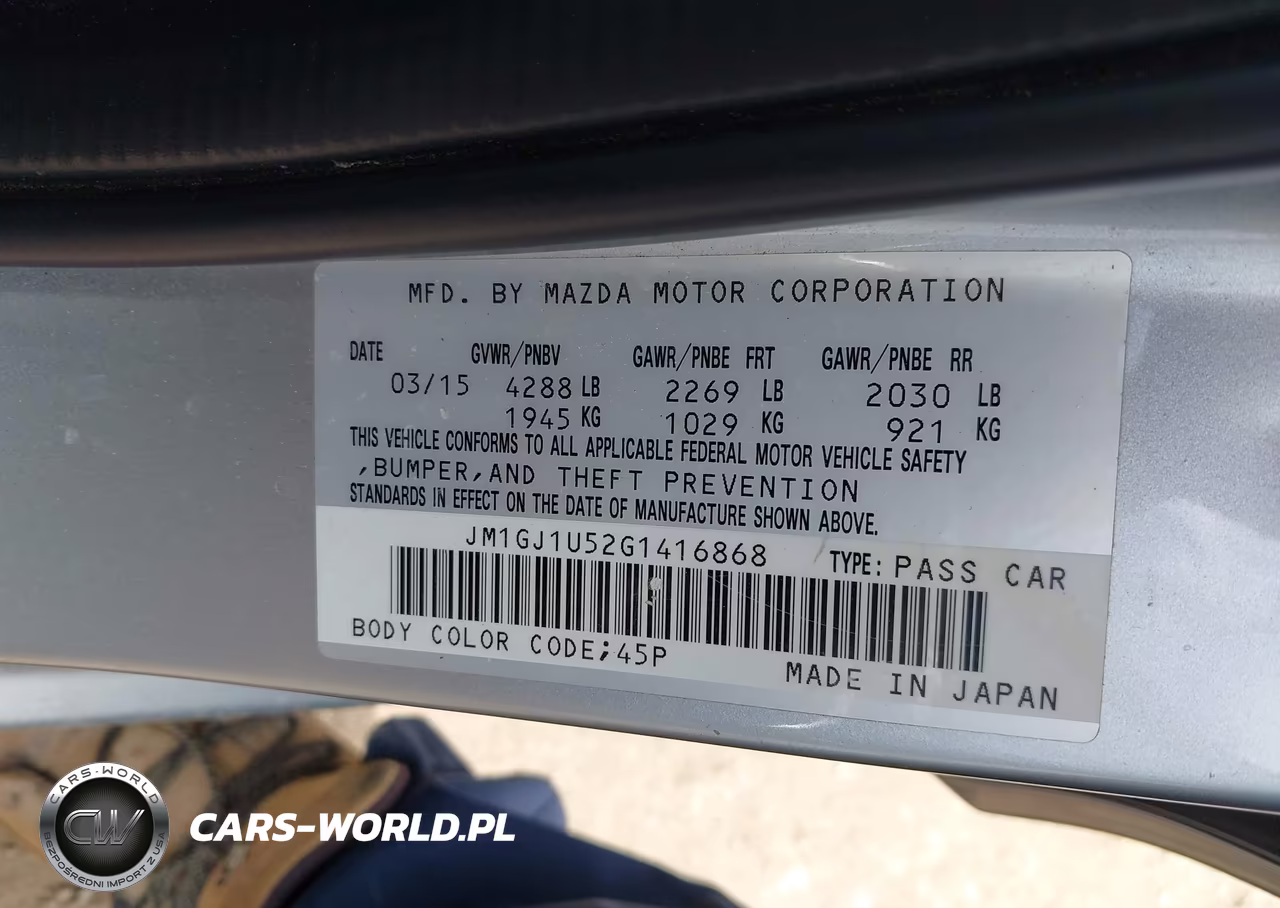 2016 Mazda Mazda6 I Sport VIN:JM1GJ1U52G1416868 - 9