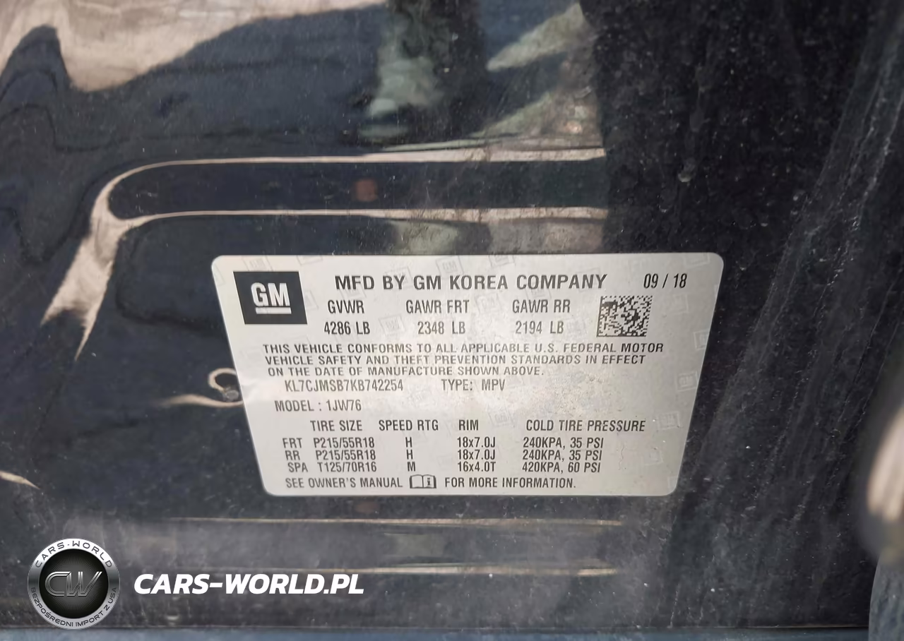 2019 Chevrolet Trax Premier VIN:KL7CJMSB7KB742254 - 9