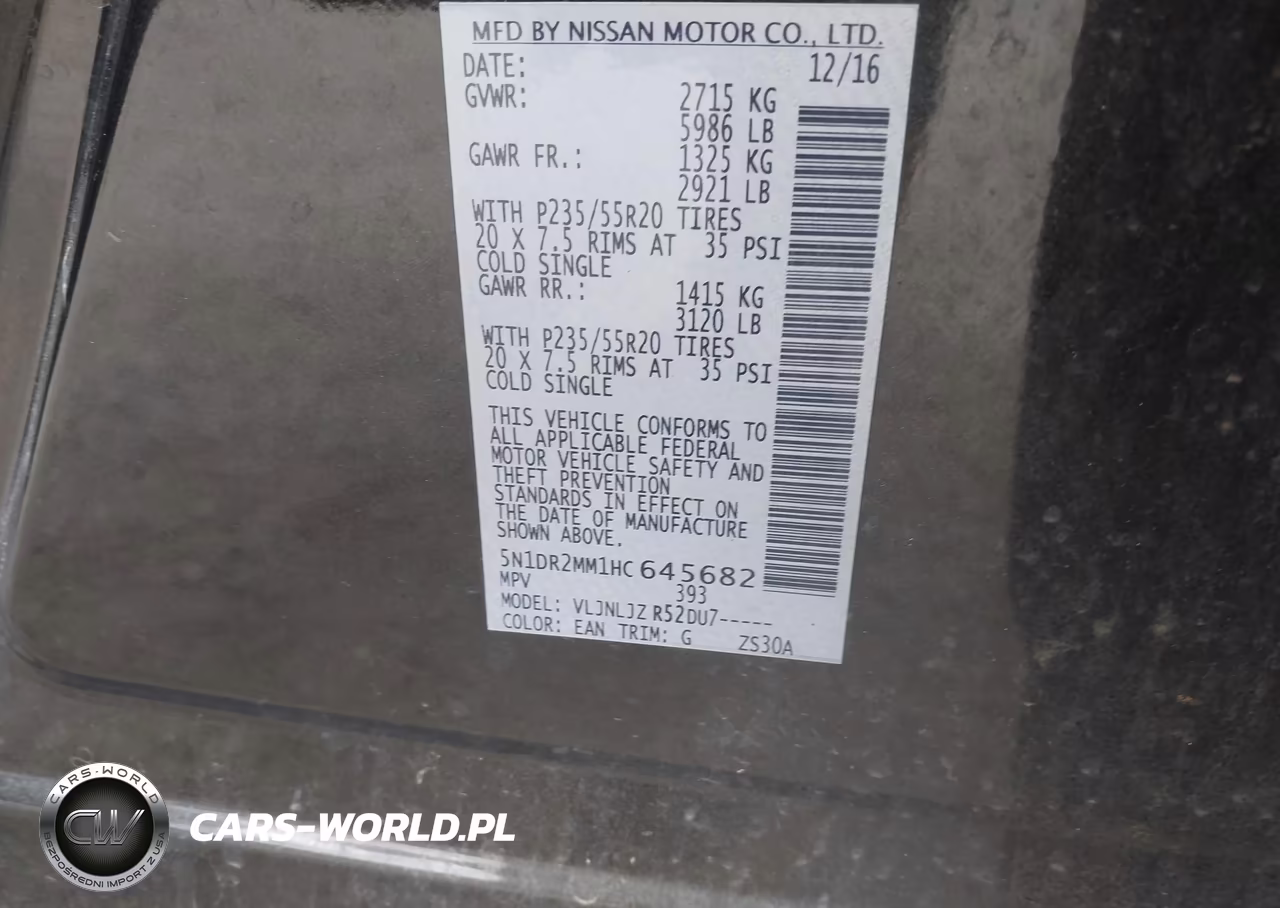 2017 Nissan Pathfinder Platinum VIN:5N1DR2MM1HC645682 - 9