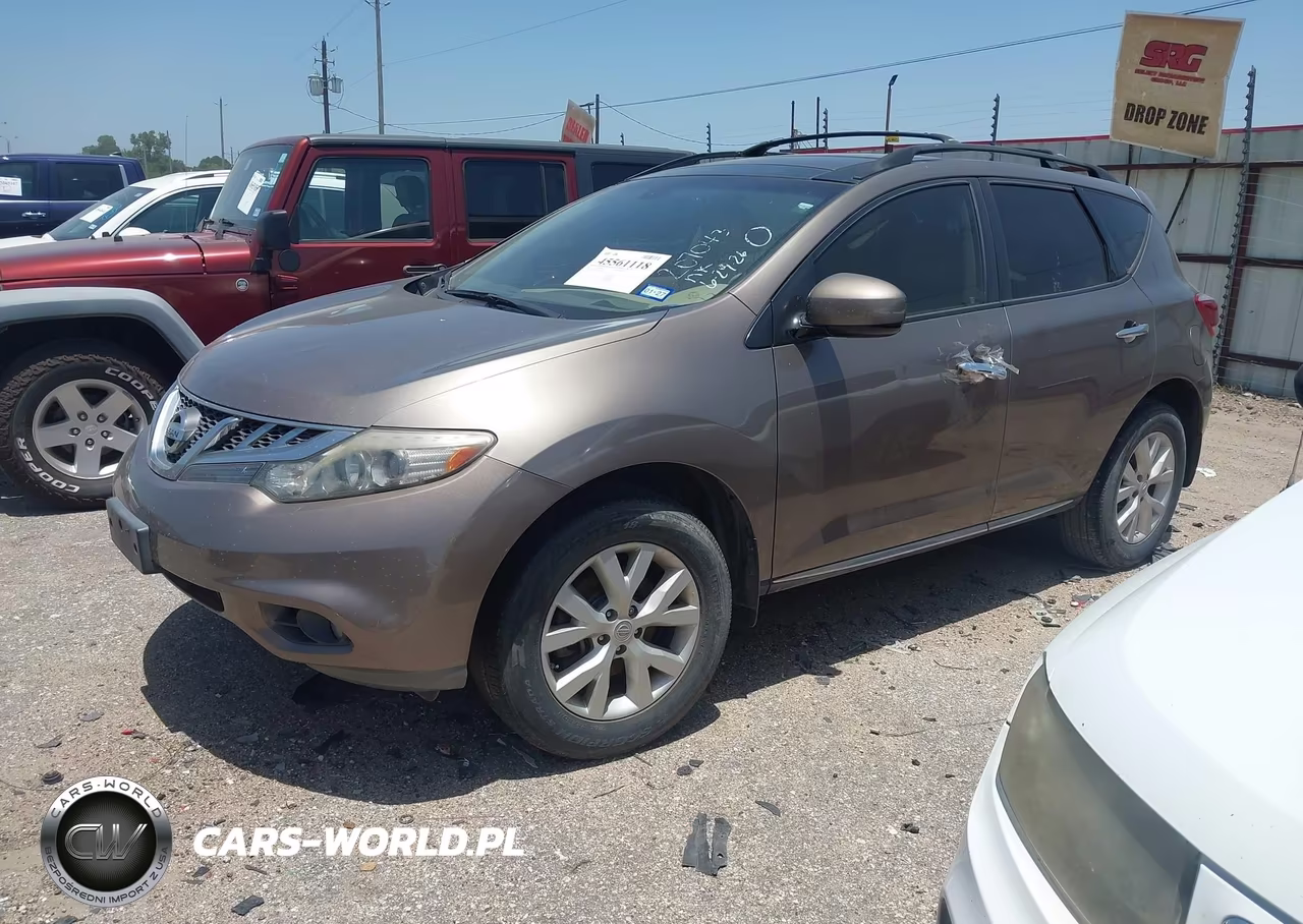 2013 Nissan Murano Sl VIN:JN8AZ1MU4DW207043 - 2