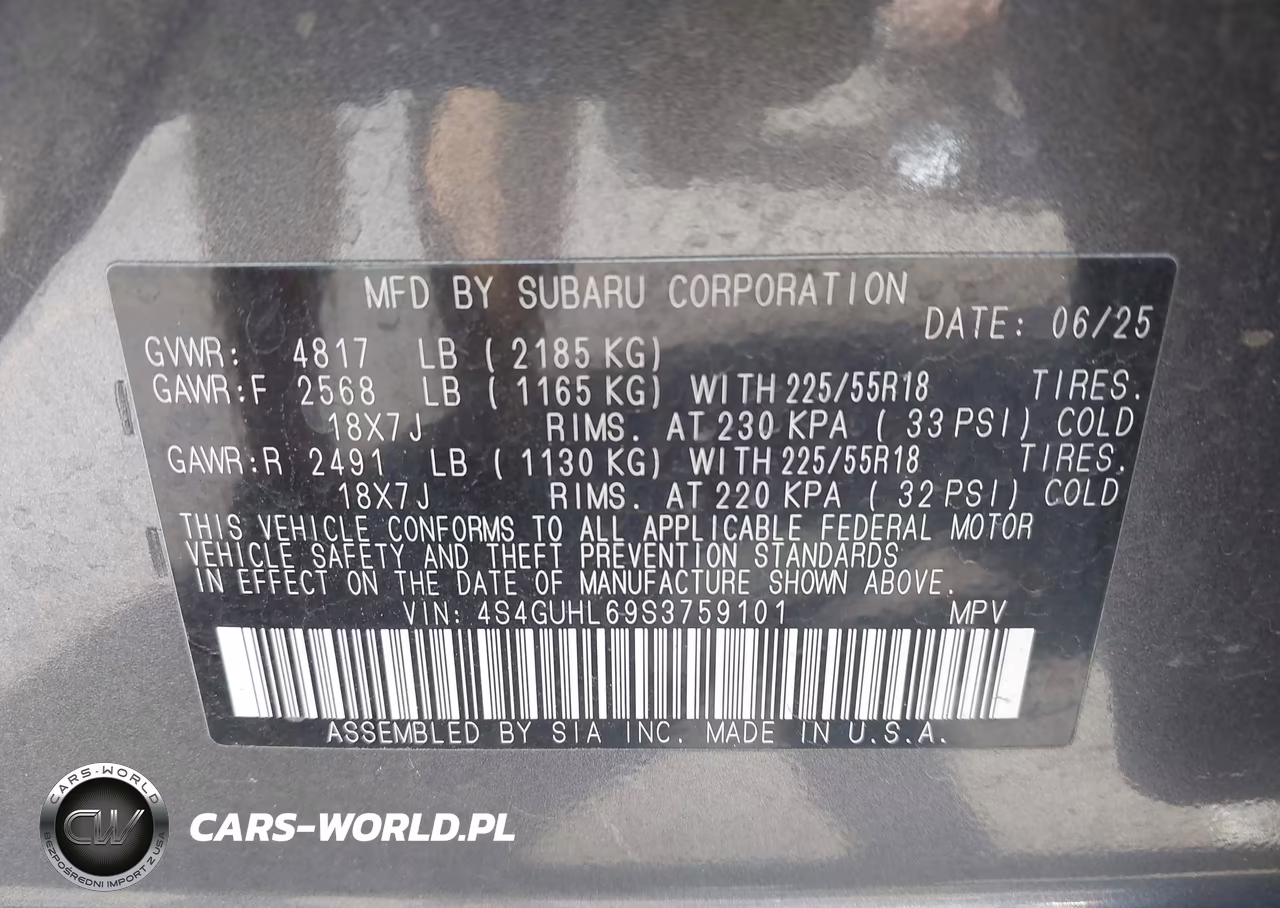 2025 Subaru Crosstrek Limited VIN:4S4GUHL69S3759101 - 9