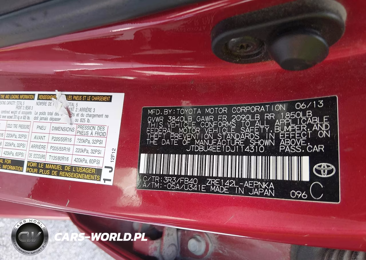 2013 Toyota Corolla Le VIN:JTDBU4EE1DJ114310 - 9