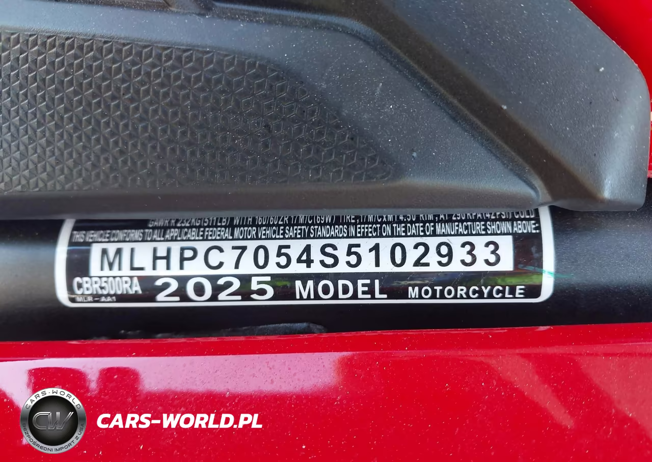 2025 Honda Cbr500 Ra VIN:MLHPC7054S5102933 - 10