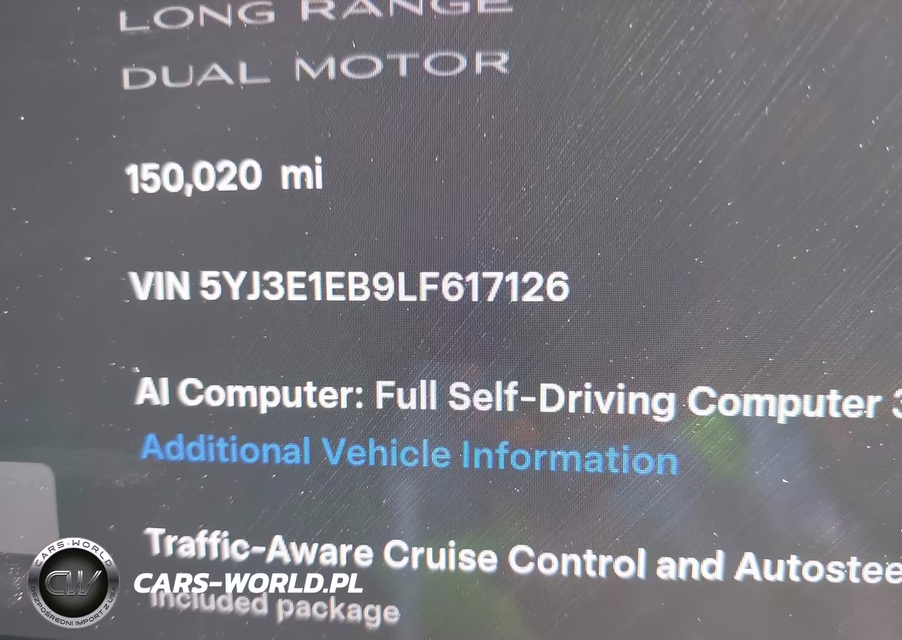 2020 Tesla Model 3 Long Range Dual Motor All-Wheel Drive VIN:5YJ3E1EB9LF617126 - 14