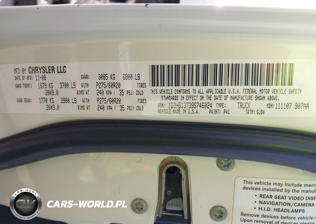 2009 Dodge Ram 1500 Laramie VIN:1D3HB13T39S746024 - 9
