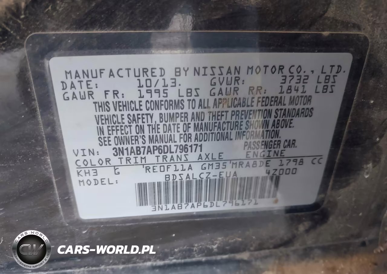 2013 Nissan Sentra S VIN:3N1AB7AP6DL796171 - 9