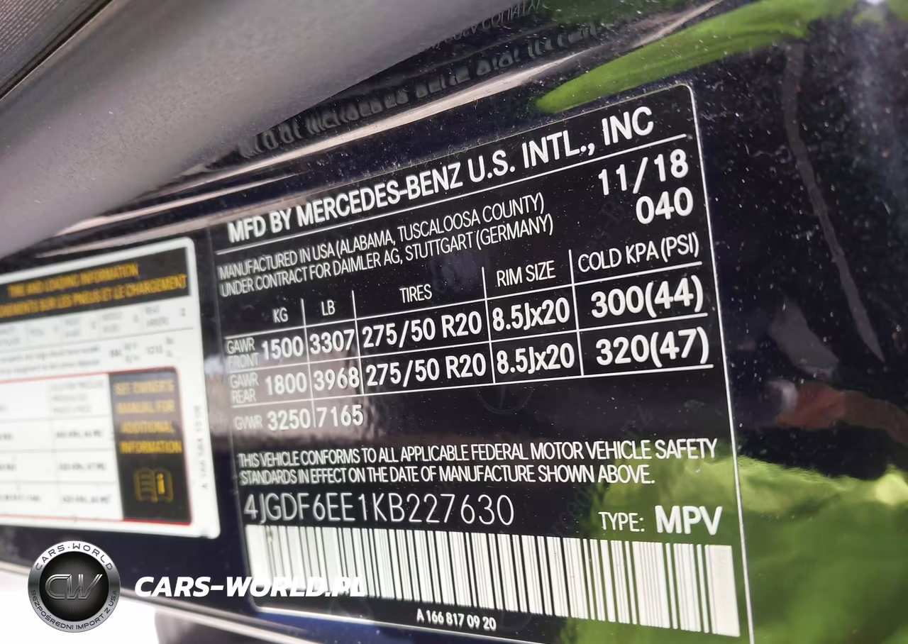 2019 Mercedes-Benz Gls 450 4Matic VIN:4JGDF6EE1KB227630 - 9