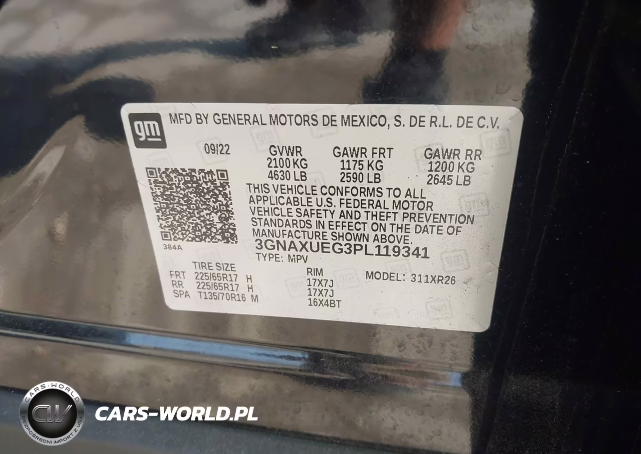 2023 Chevrolet Equinox Awd Lt VIN:3GNAXUEG3PL119341 - 9