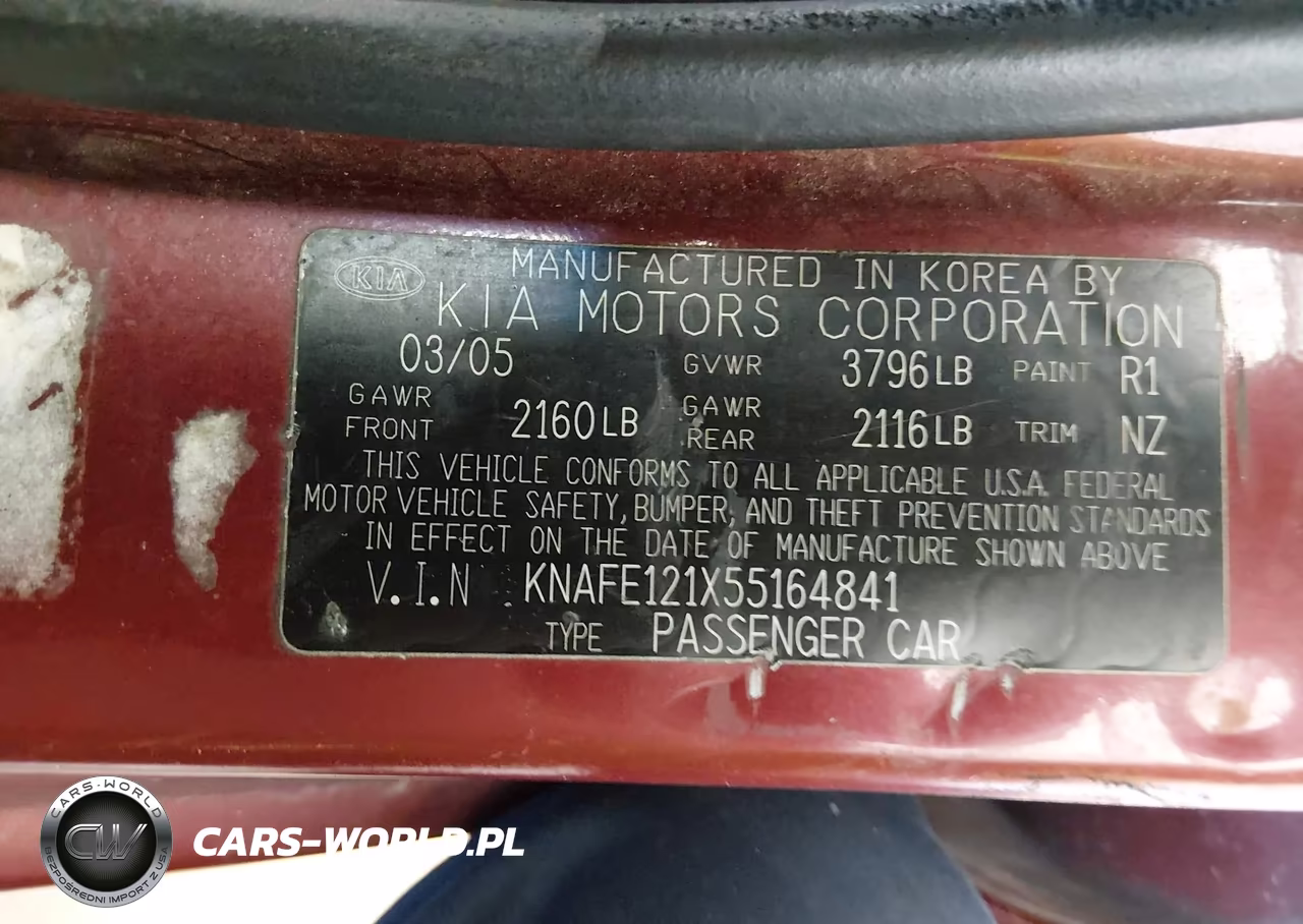 2005 Kia Spectra Ex-Lx-Sx VIN:KNAFE121X55164841 - 9