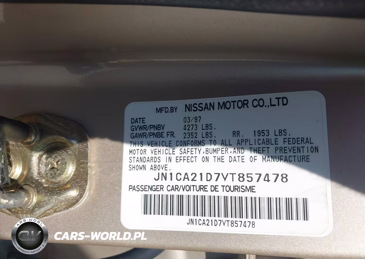 1997 Nissan Maxima Gle-Gxe-Se VIN:JN1CA21D7VT857478 - 9