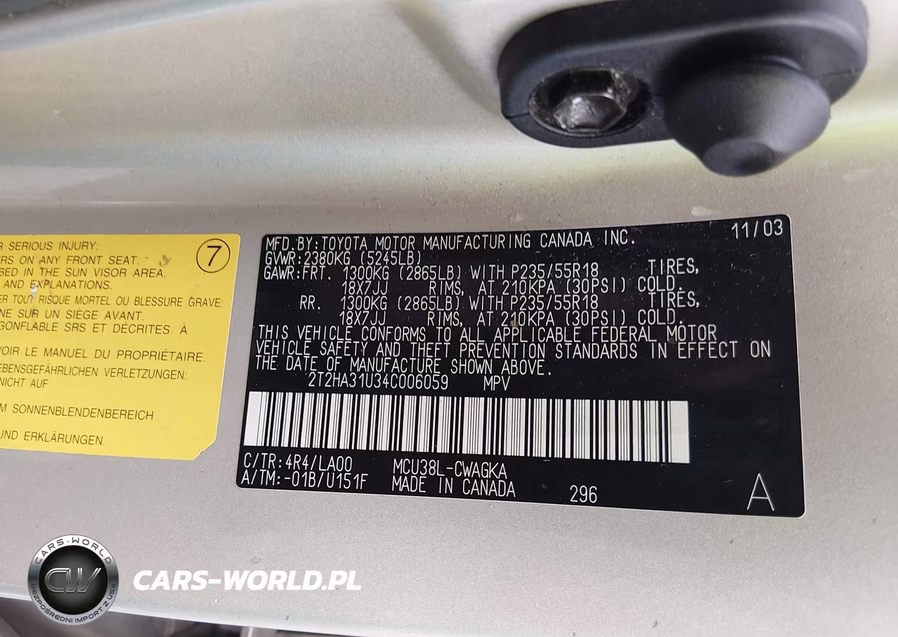 2004 Lexus Rx 330 VIN:2T2HA31U34C006059 - 9
