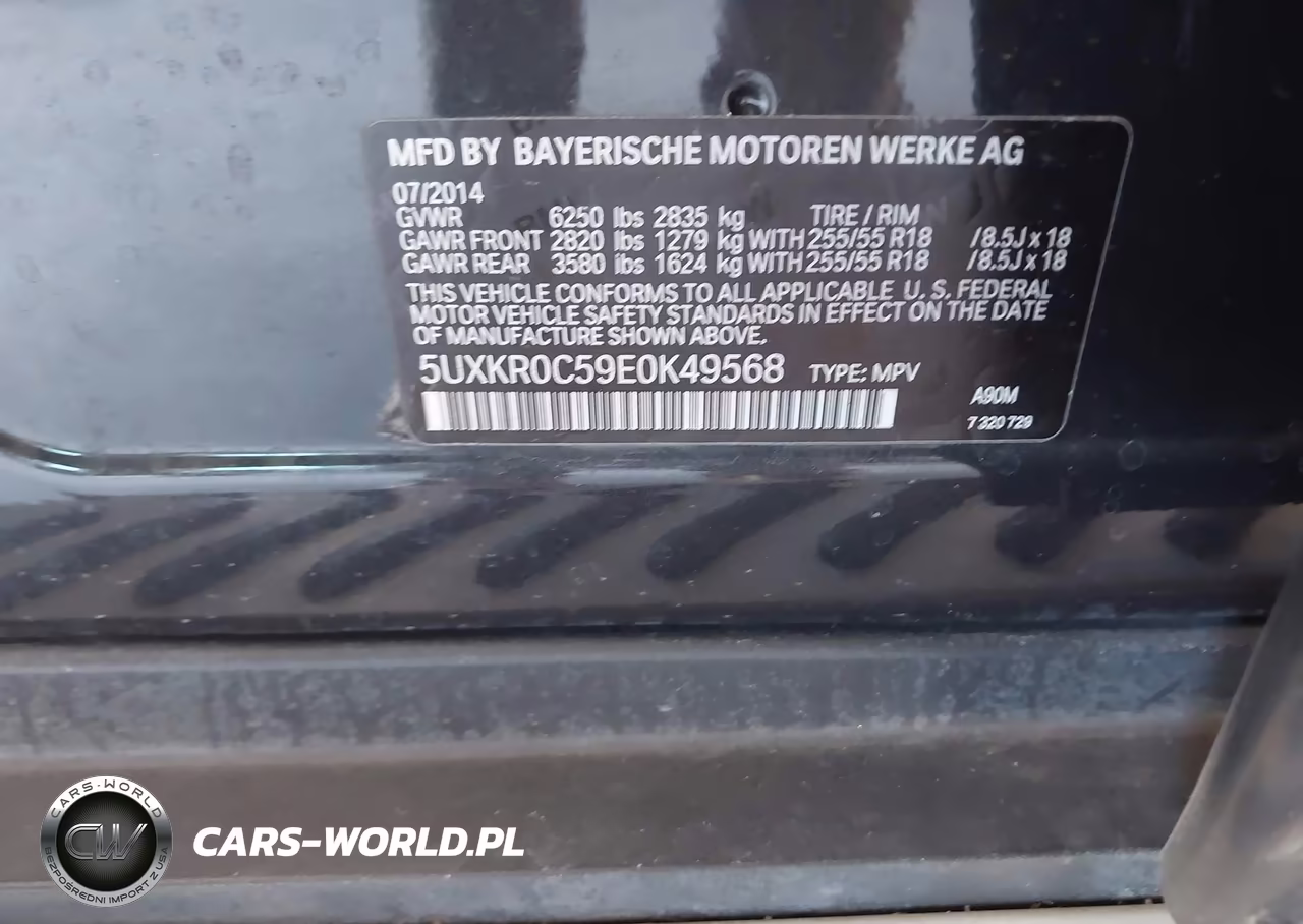2014 BMW X5 xDrive35I VIN:5UXKR0C59E0K49568 - 9