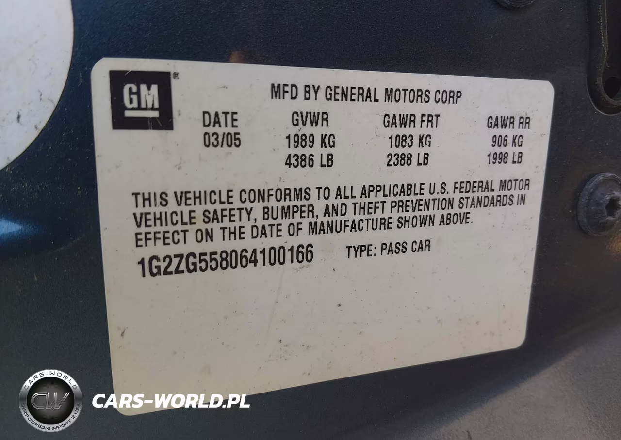 2006 Pontiac G6 VIN:1G2ZG558064100166 - 9