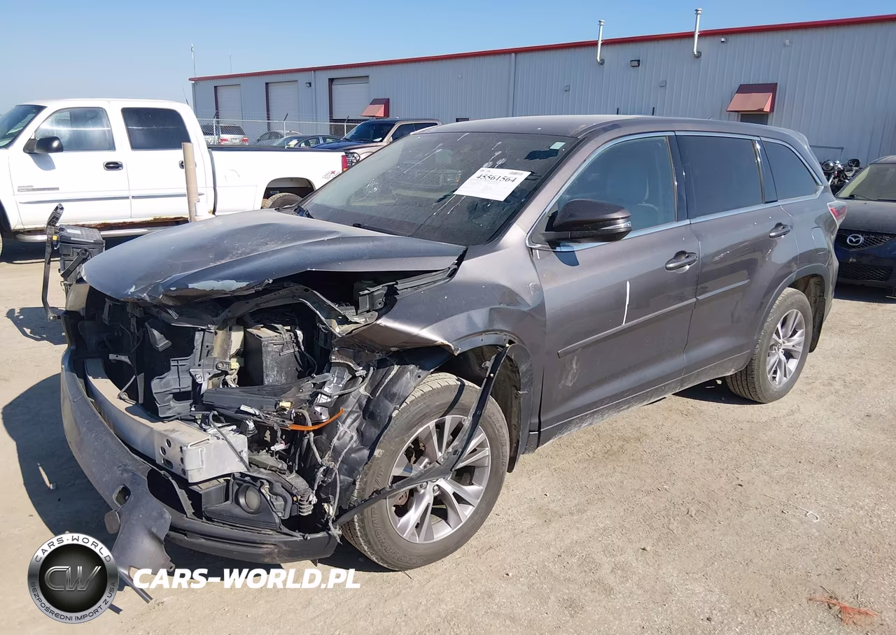 2016 Toyota Highlander Le Plus V6 VIN:5TDBKRFH9GS291366 - 2