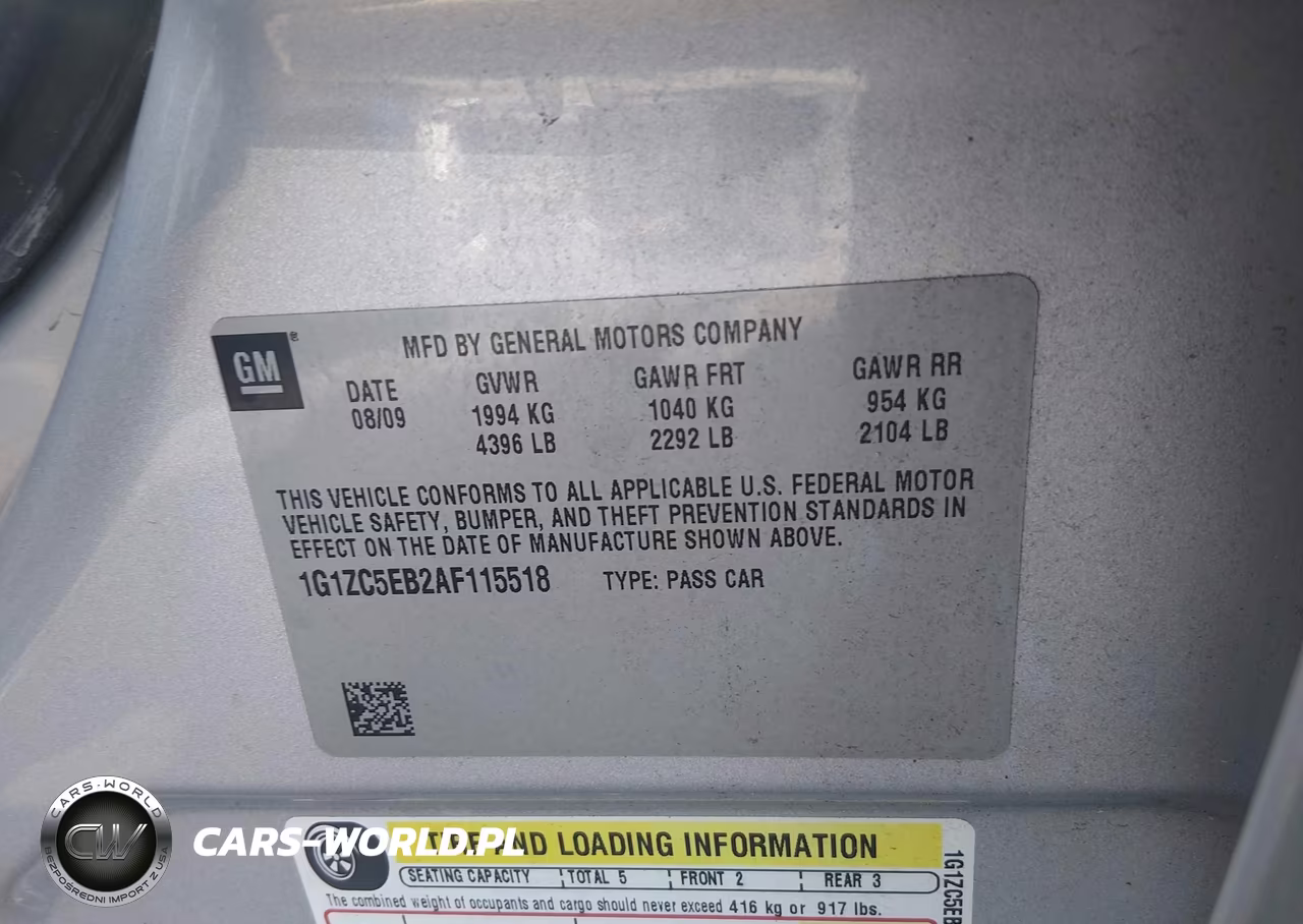 2010 Chevrolet Malibu Lt VIN:1G1ZC5EB2AF115518 - 9