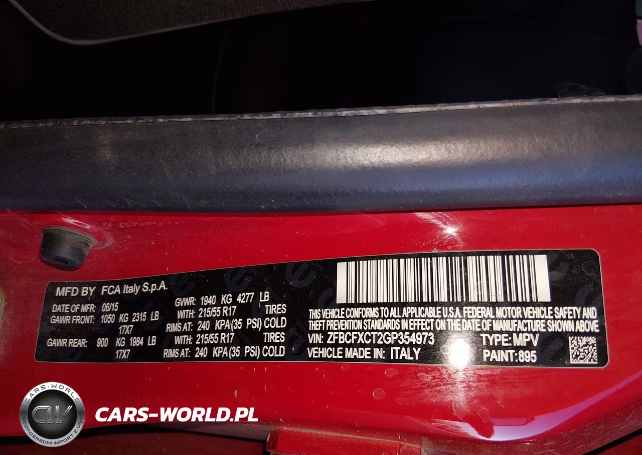 2016 Fiat 500X Trekking VIN:ZFBCFXCT2GP354973 - 9