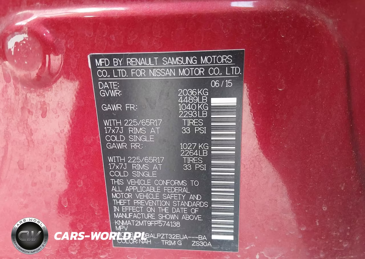 2015 Nissan Rogue S VIN:KNMAT2MT9FP574138 - 9