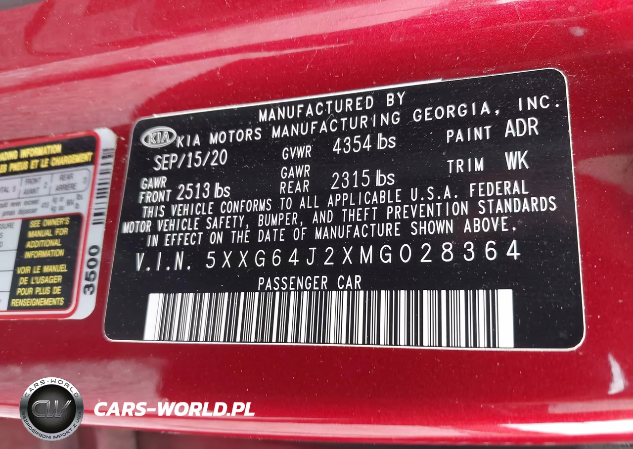 2021 Kia K5 Gt-Line VIN:5XXG64J2XMG028364 - 9