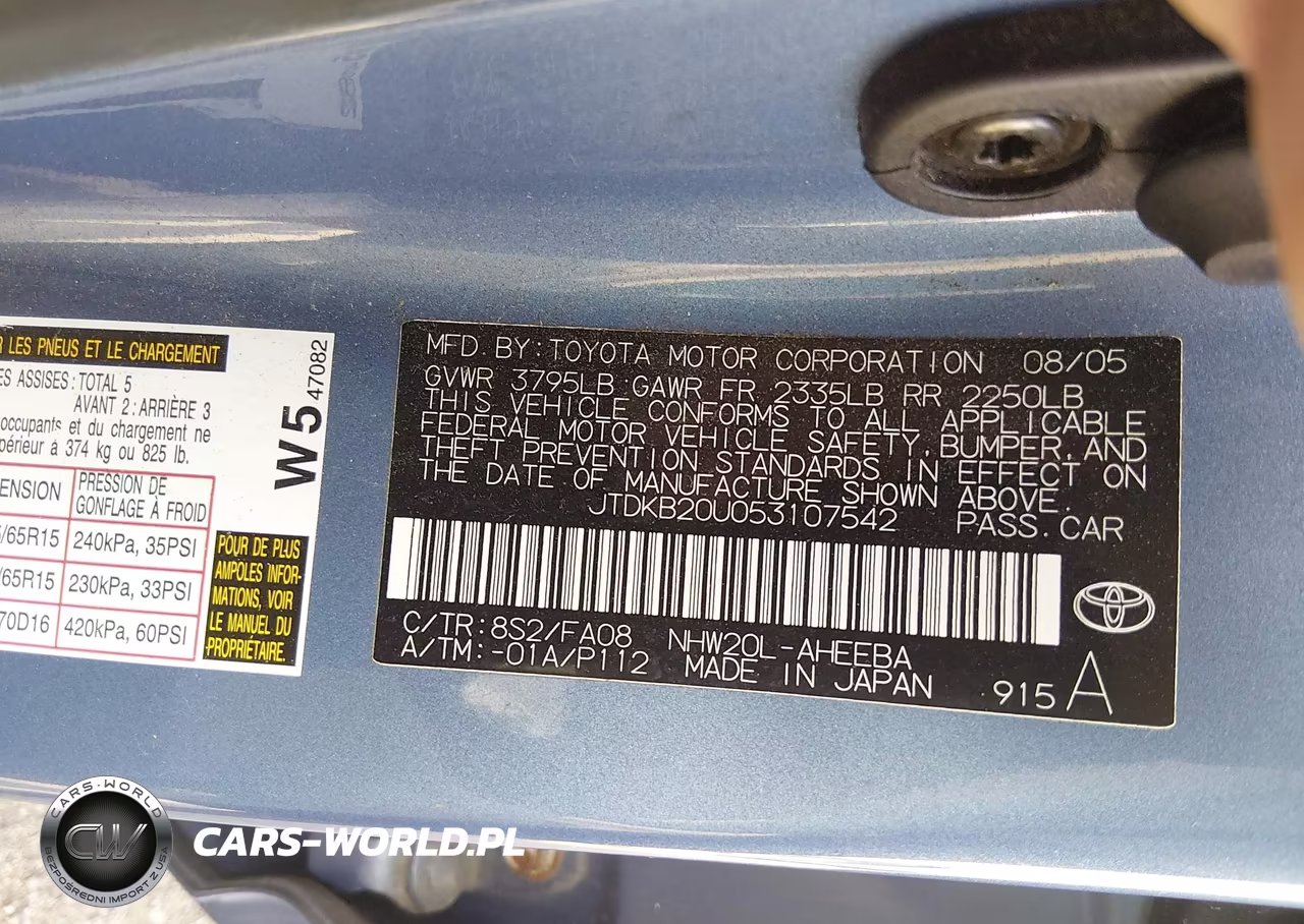 2005 Toyota Prius VIN:JTDKB20U053107542 - 9