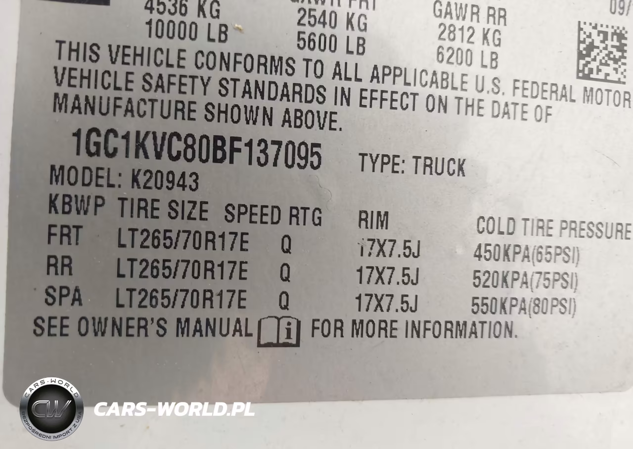 2011 Chevrolet Silverado 2500Hd Work Truck VIN:1GC1KVC80BF137095 - 9