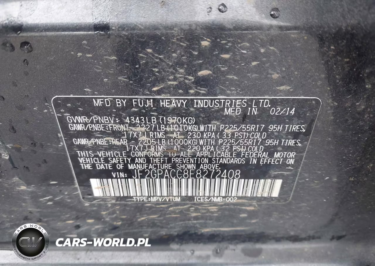 2014 Subaru Xv Crosstrek 2.0I Premium VIN:JF2GPACC8E8272408 - 9