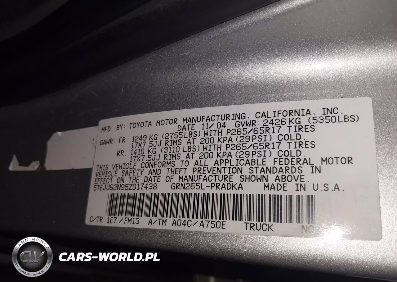 2005 Toyota Tacoma Prerunner V6 VIN:5TEJU62N95Z017438 - 9