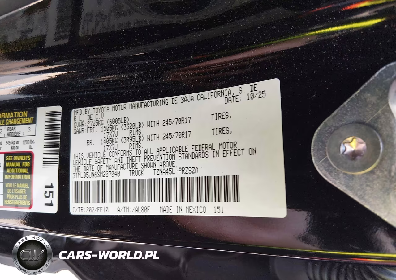 2025 Toyota Tacoma Sr5 VIN:3TMLB5JN6SM207040 - 9