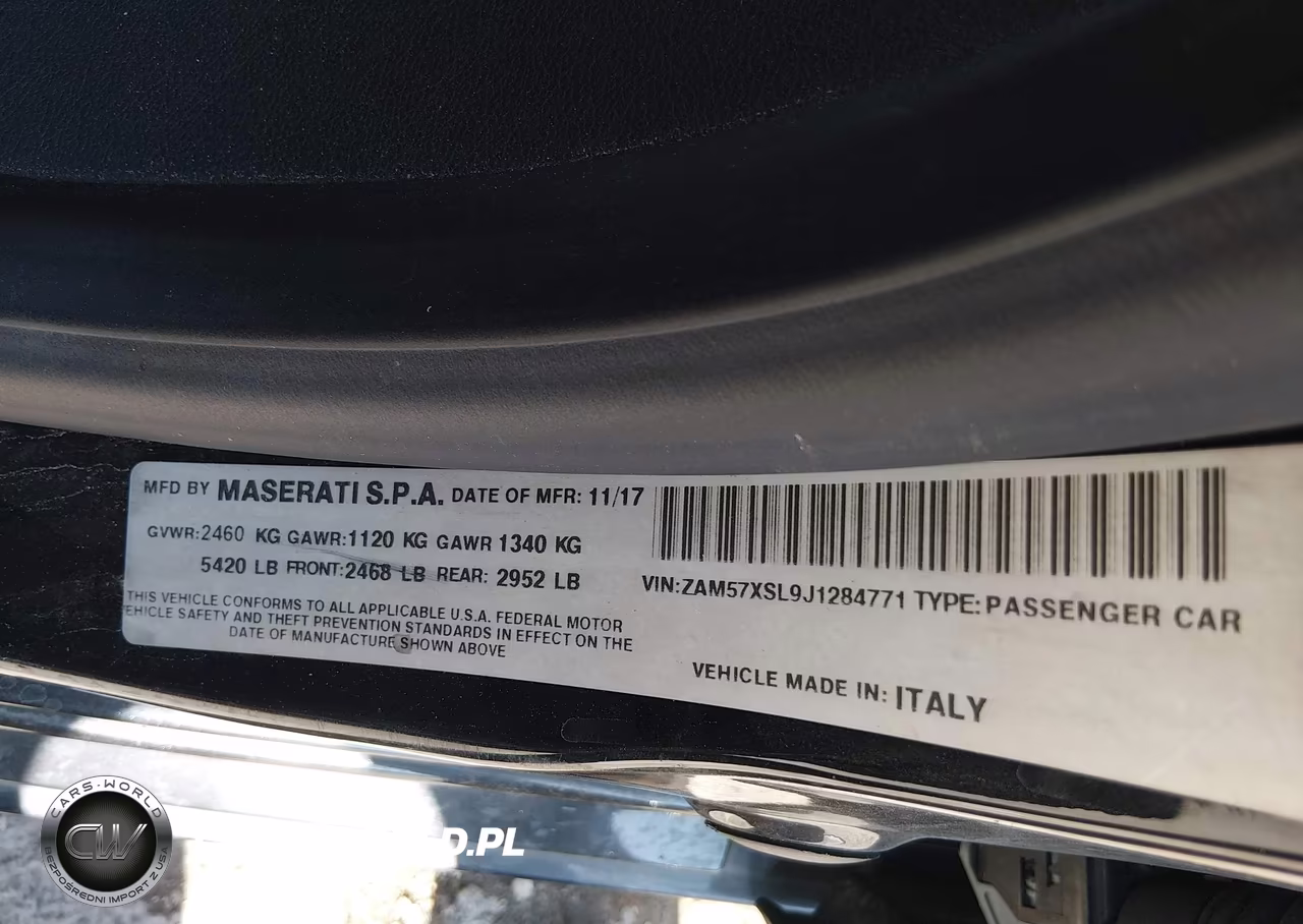 2018 Maserati Ghibli Granlusso VIN:ZAM57XSL9J1284771 - 9