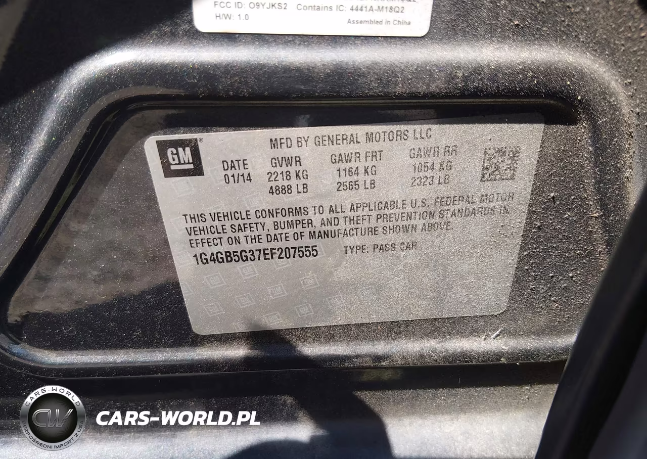 2014 Buick Lacrosse Leather Group VIN:1G4GB5G37EF207555 - 9