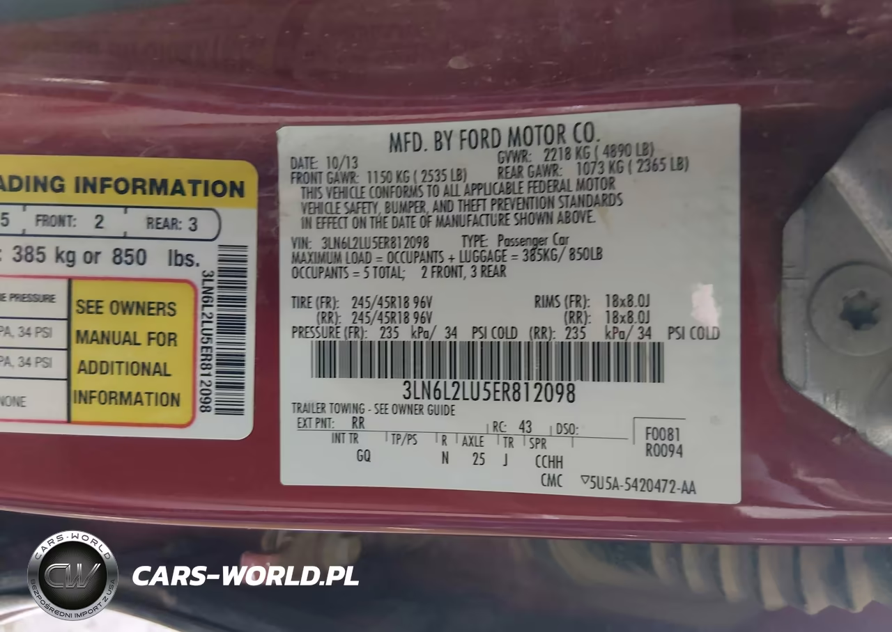 2014 Lincoln Mkz Hybrid VIN:3LN6L2LU5ER812098 - 9