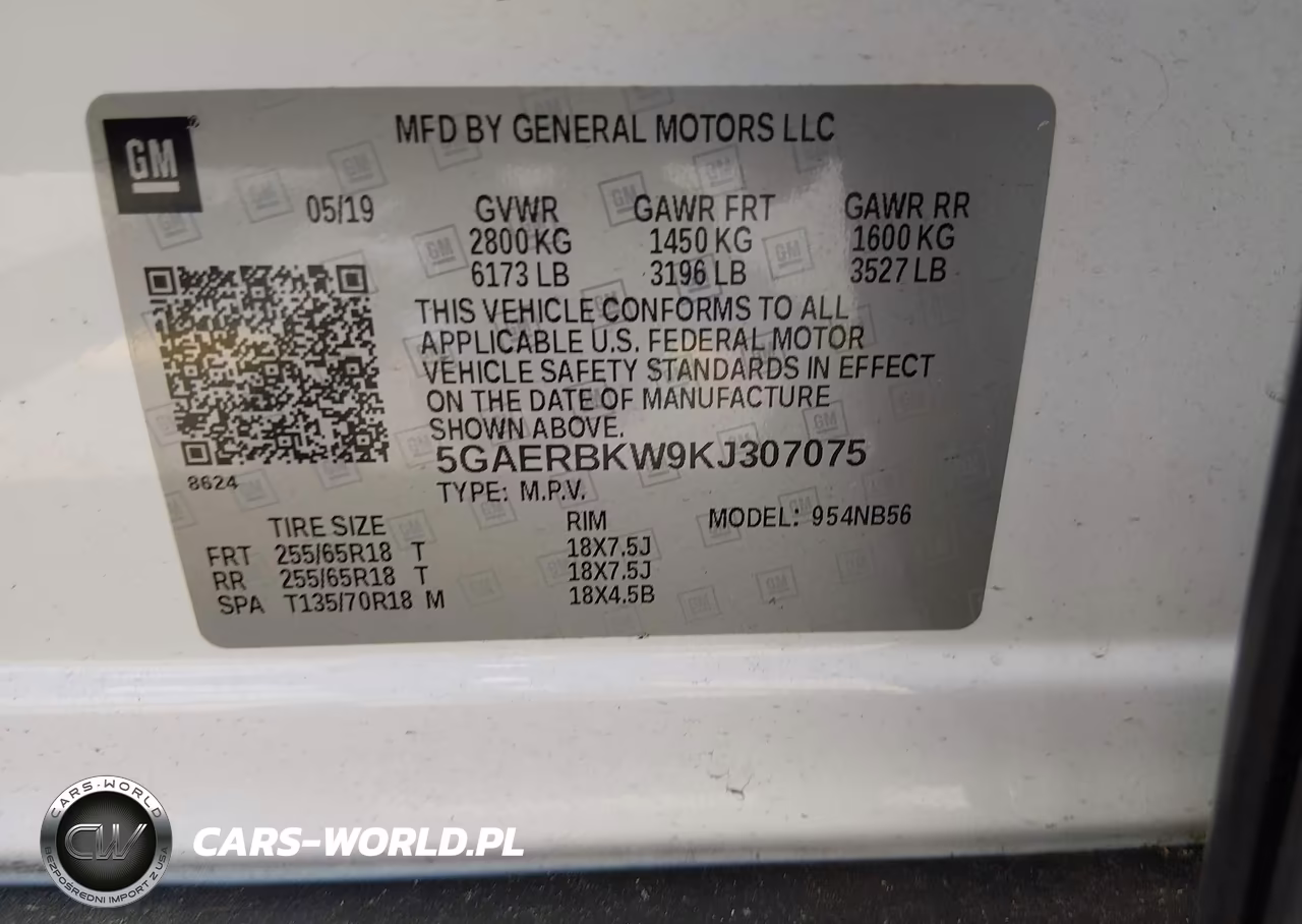 2019 Buick Enclave Fwd Essence VIN:5GAERBKW9KJ307075 - 9