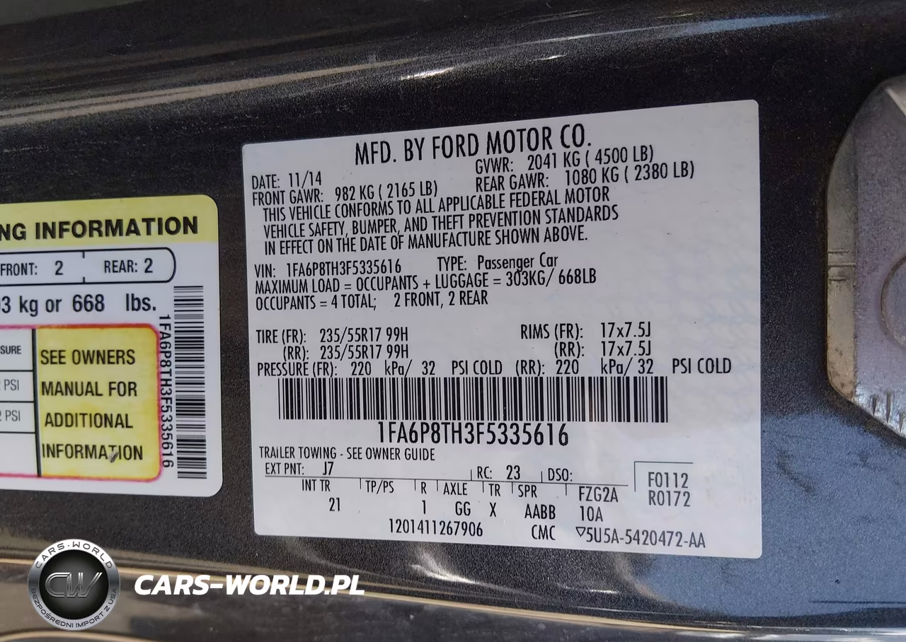 2015 Ford Mustang Ecoboost VIN:1FA6P8TH3F5335616 - 9