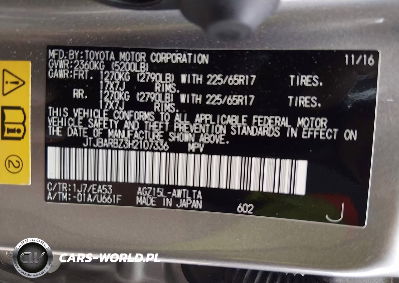 2017 Lexus Nx 200T VIN:JTJBARBZ3H2107336 - 9