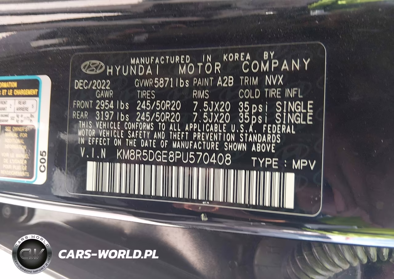 2023 Hyundai Palisade Limited VIN:KM8R5DGE8PU570408 - 9