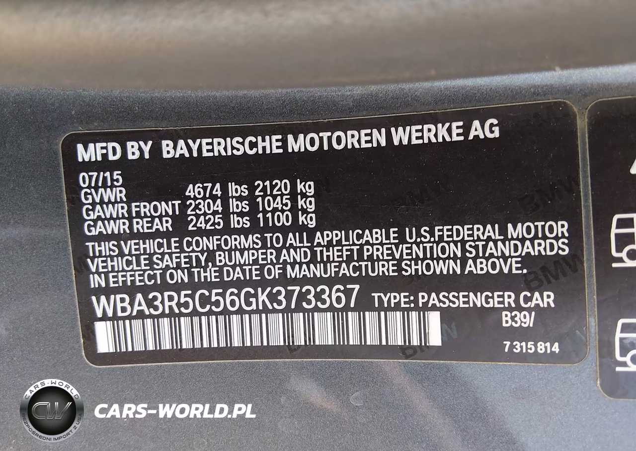 2016 BMW 435I xDrive VIN:WBA3R5C56GK373367 - 9