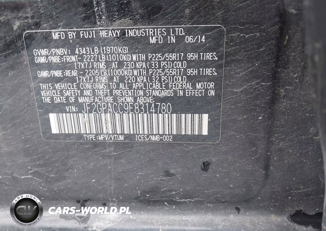 2014 Subaru Xv Crosstrek 2.0I Premium VIN:JF2GPACC9E8314780 - 9