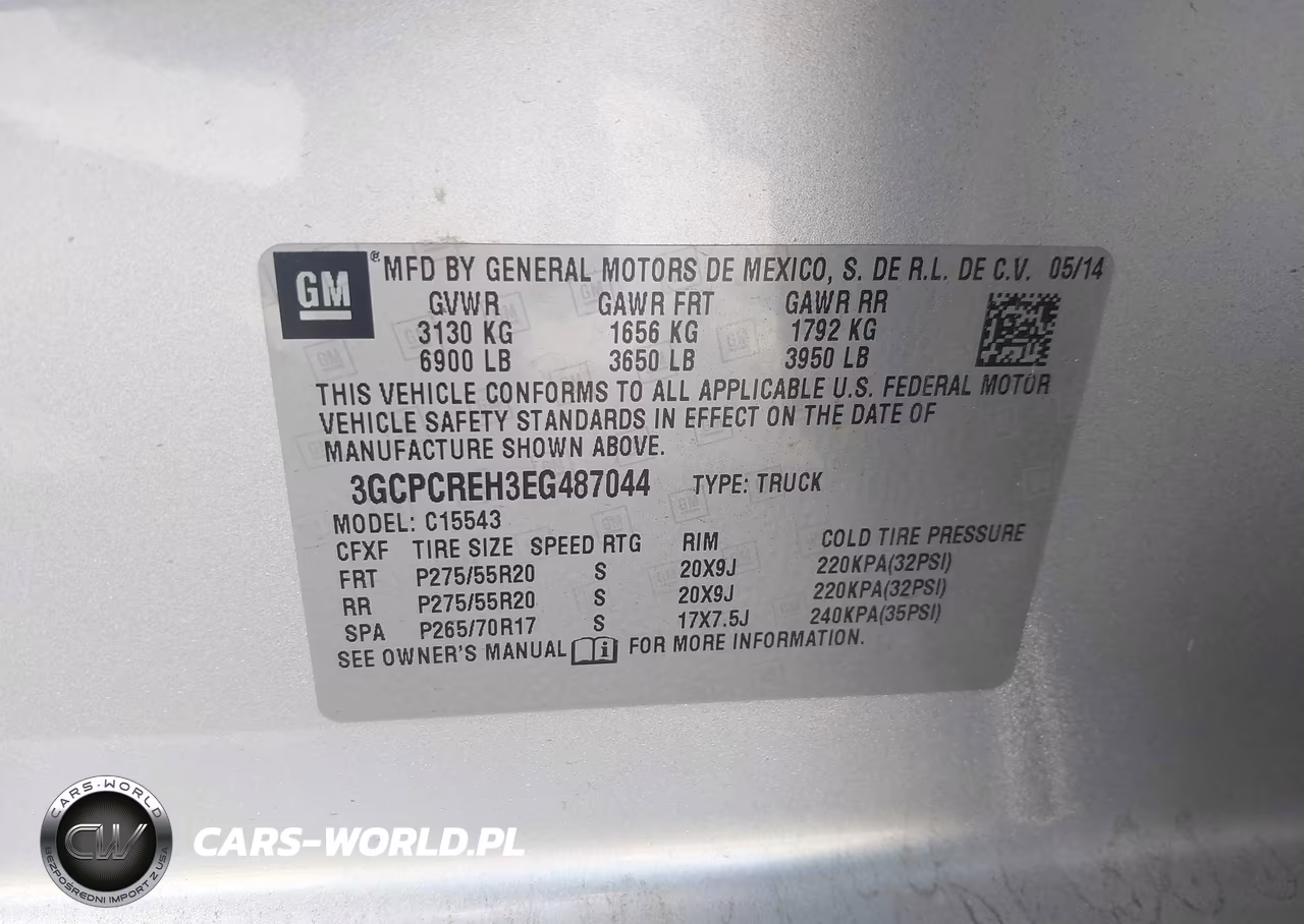 2014 Chevrolet Silverado 1500 Lt VIN:3GCPCREH3EG487044 - 9