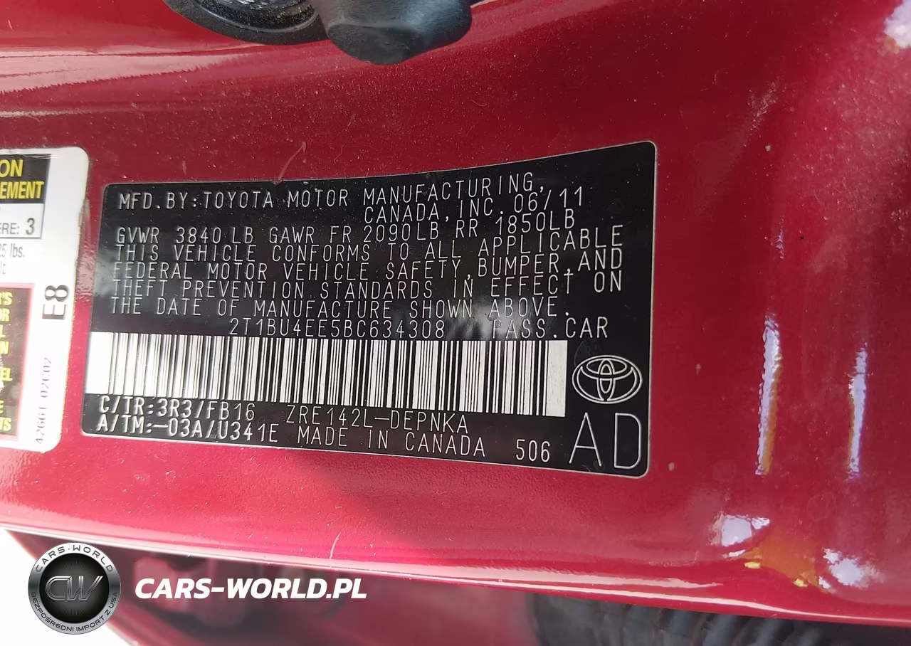 2011 Toyota Corolla Le VIN:2T1BU4EE5BC634308 - 9