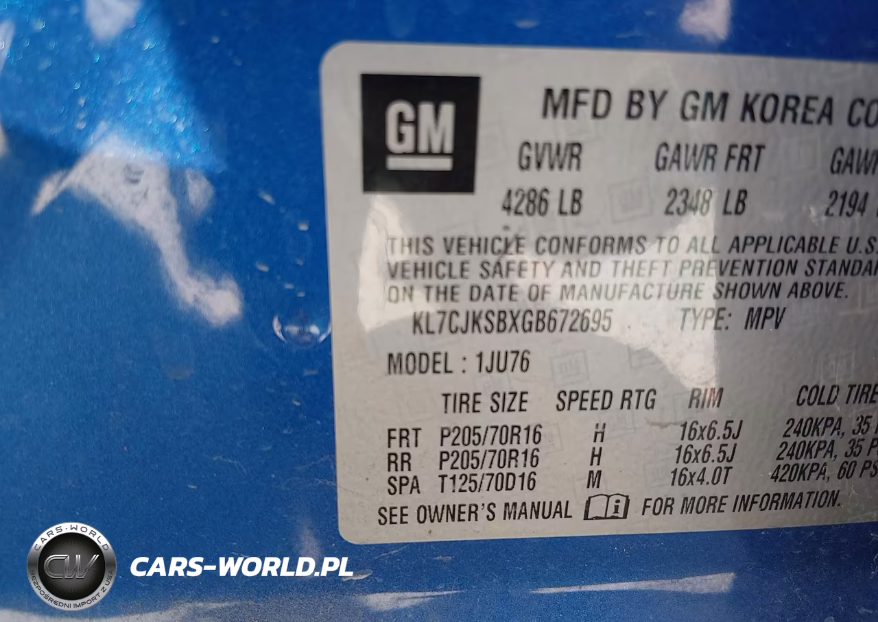 2016 Chevrolet Trax Ls VIN:KL7CJKSBXGB672695 - 9