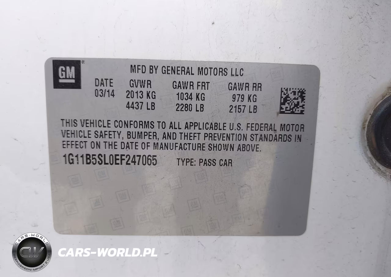 2014 Chevrolet Malibu 1Ls VIN:1G11B5SL0EF247065 - 9